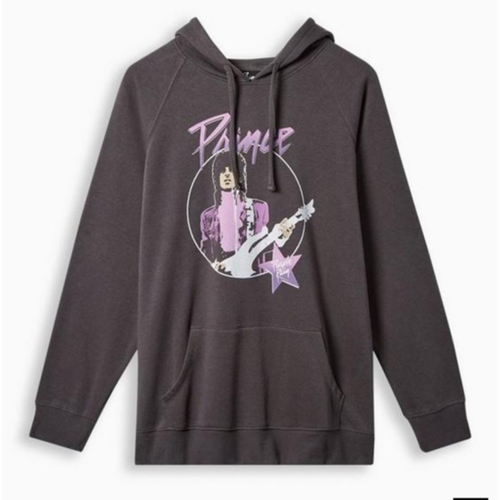 Torrid Prince Purple Rain Cozy Fleece Hoodie vintage‎ black size Medium